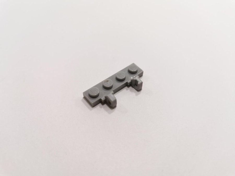 Lego - hinge - ledad - locking - 1x4 - part 44568 - ljusgrå (bluish)