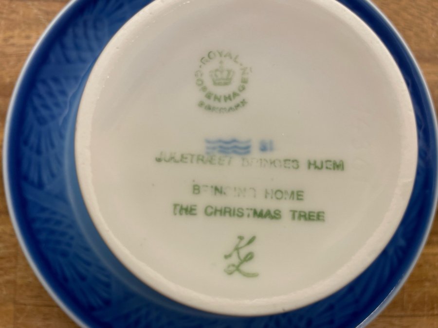 JULKOPP ”JULETREAT BRINGS HJEM” 1980 ROYAL COPENHAGEN DANMARK