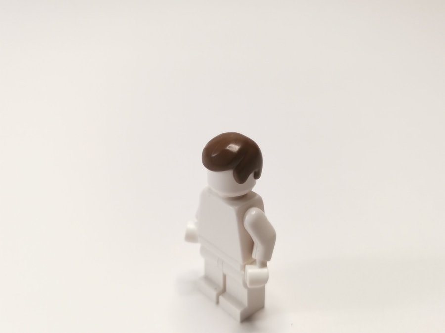 Lego - tillbehör - huvudbonad - herr frisyr - hår - part 3901 - brun (old brown)