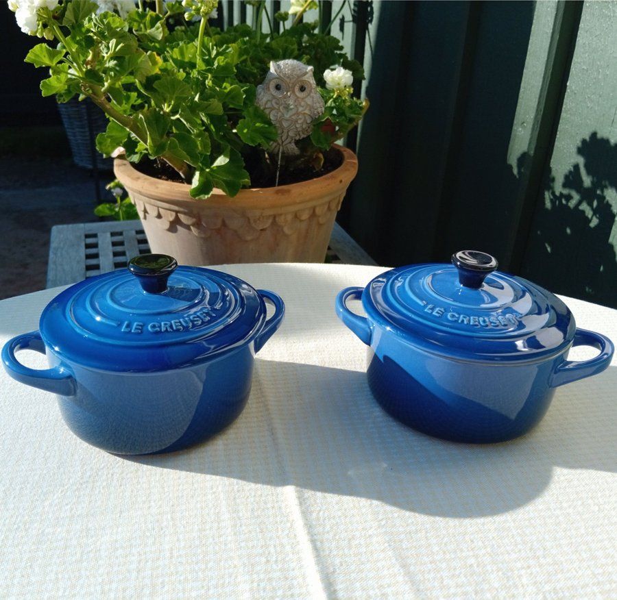 2st Le Creuset Minigryta Stengods 025 L Azure