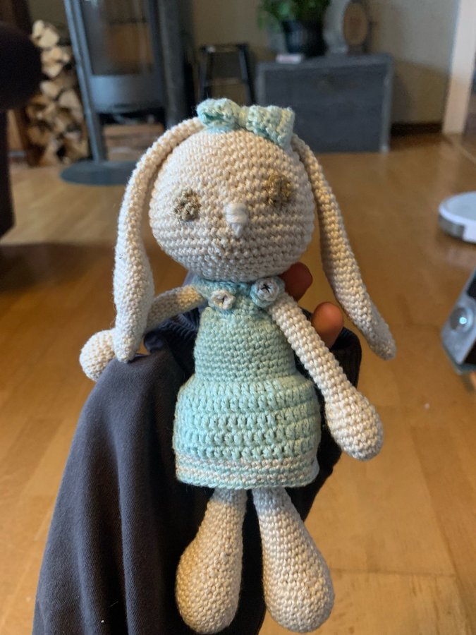 Handgjorda amigurumi djur - Kanin, Björnunge och Enhörning