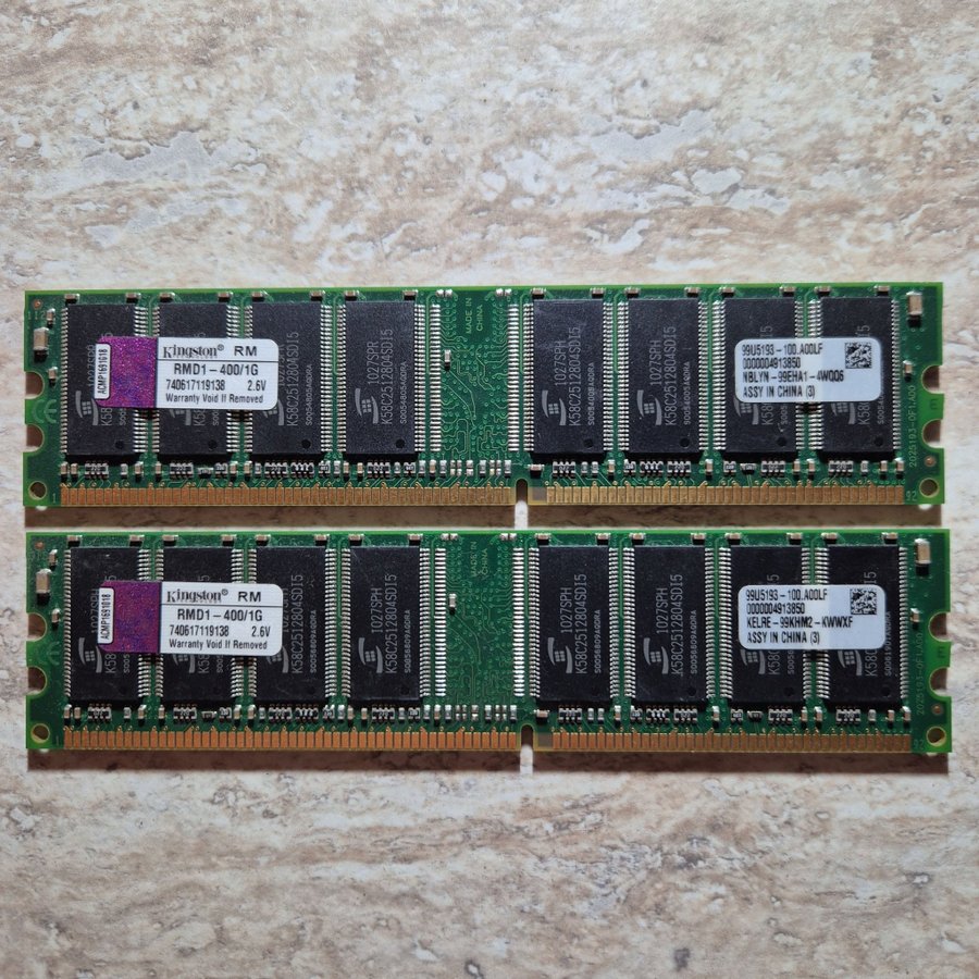 Kingston 400MHz PC2100 DDR SDRAM 512MB