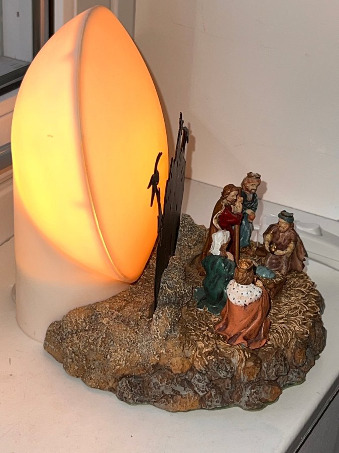 Julbelysning med Betlehems stjärna,Jesus födelse,bords/fönsterlampa,metallplast