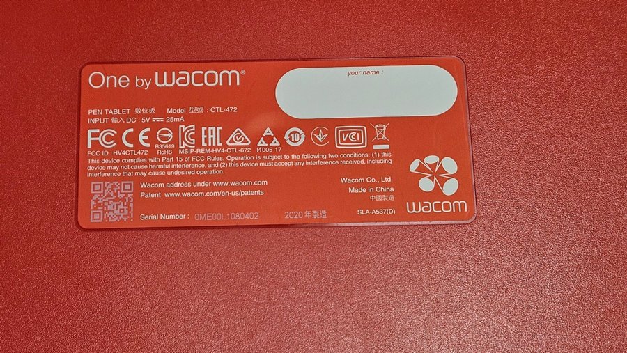 Wacom CTL-472 One by Wacom