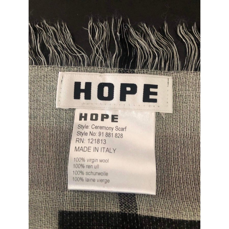 Hope Stockholm Unisex 'Ceremony' Stor scarf