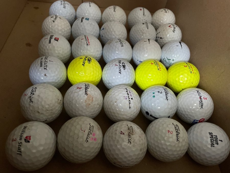 30st golfbollar mix