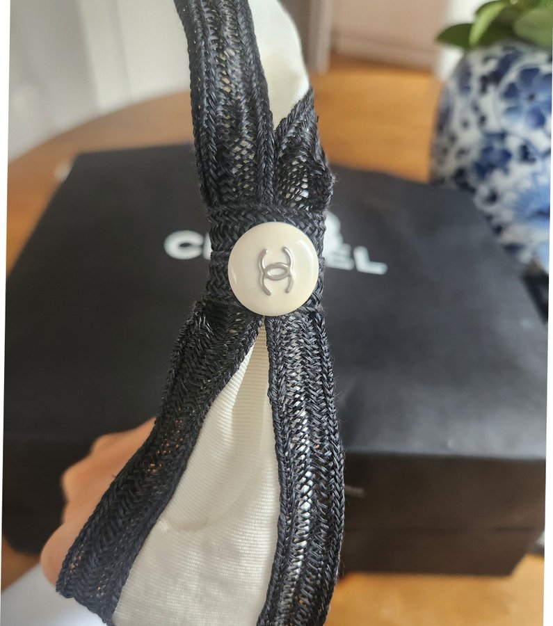 Äkta Chanel bow diadem