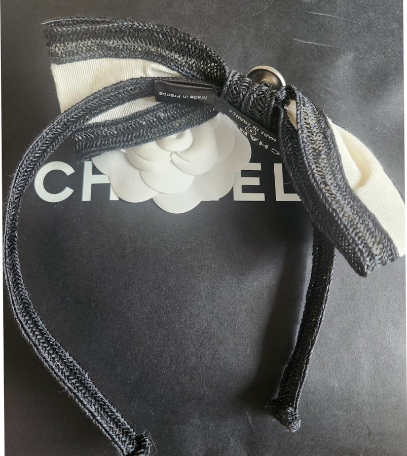 Äkta Chanel bow diadem