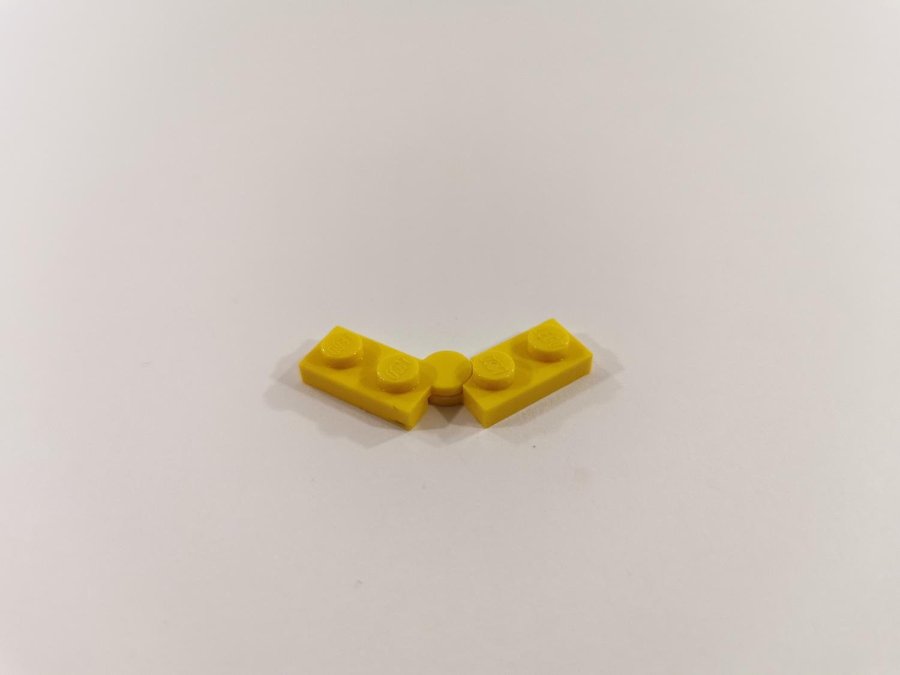 Lego - hörn - gångjärn - hinge - plate - part 2429 / 2430 - gul