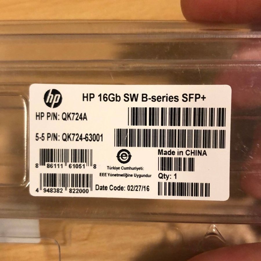 HP 16Gb SW B-series SFP+