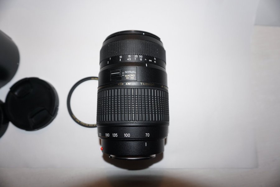 Tamron AF 70-300mm F/4-5.6 Di LD Macro Objektiv för Sony A, Sony EF med adapter