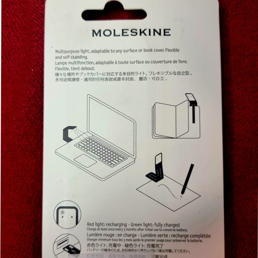 Moleskine Booklight - Lampa för läsning