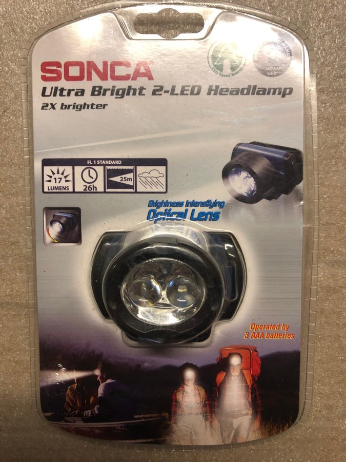 Pannlampa SONCA Ultra Bright 2-LED