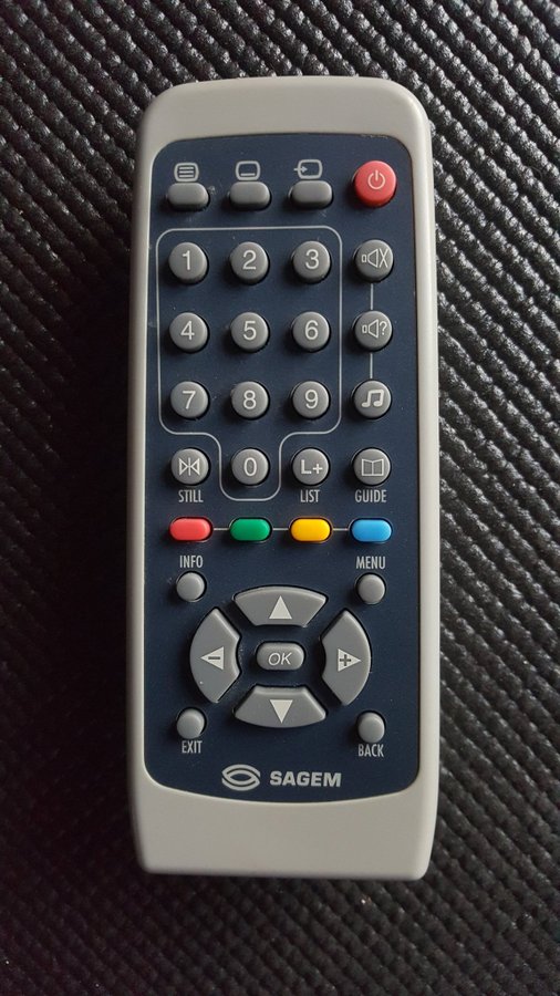 Sagem Freeview TV fjärrkontroll