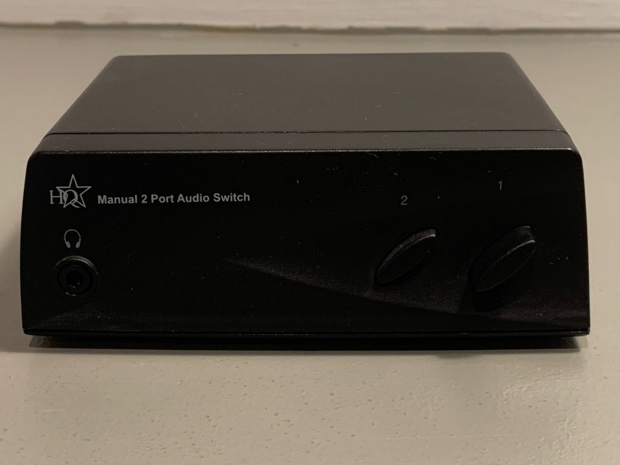 HQ HOSW-AV100 Manual 2 Port Audio Switch