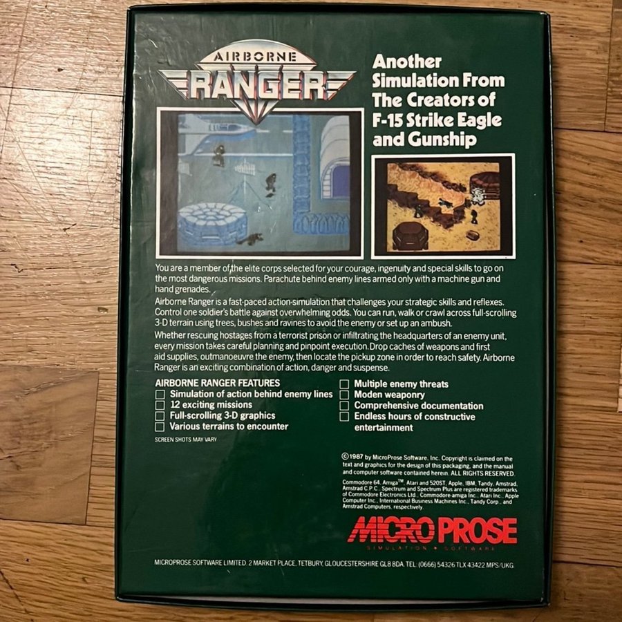 Airborne Ranger  Pirates! Commodore 64