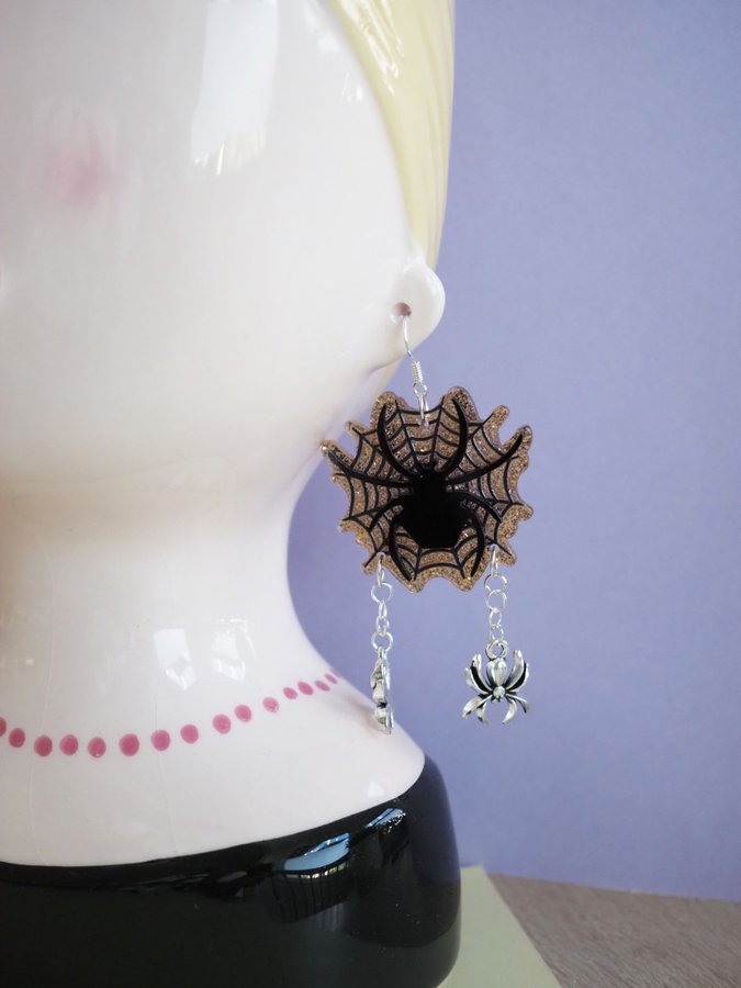 Spider earrings - Halloween earrings