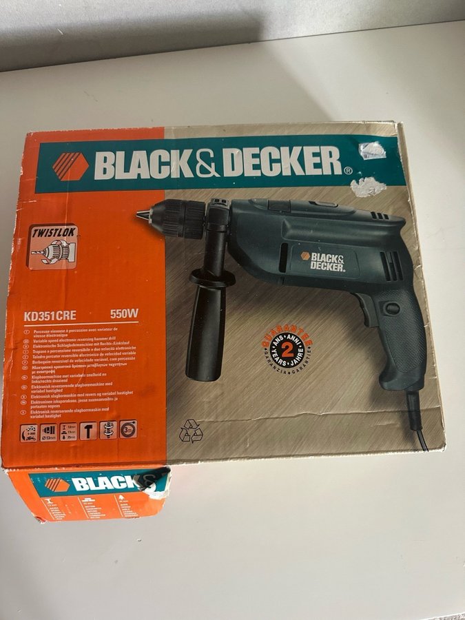 Black  Decker Borrmaskin KD664RE 480W