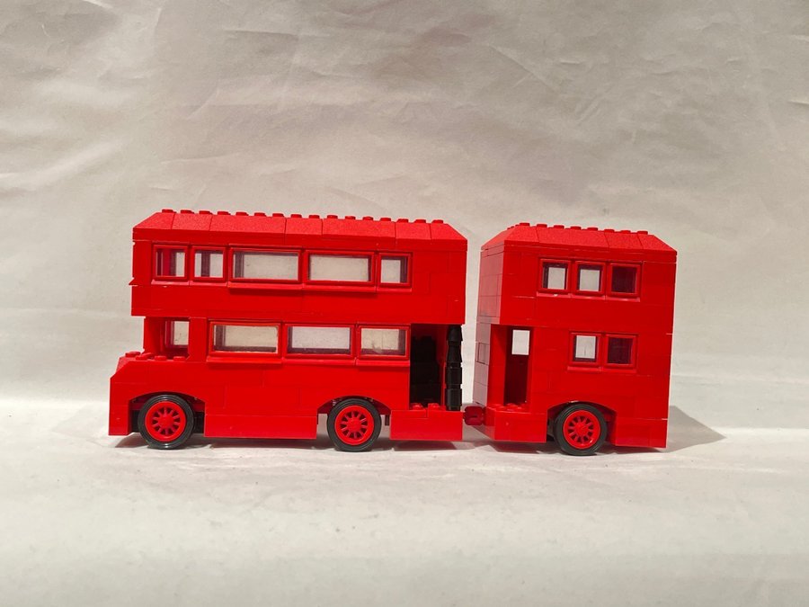 Lego Londonbuss med släp, ovanlig!!!