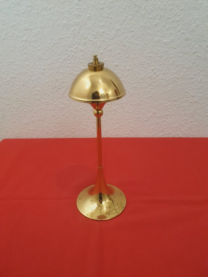 Retro Vintage Hejl Oljelampa Danmark Bordslampa mässing dansk design oljelampa