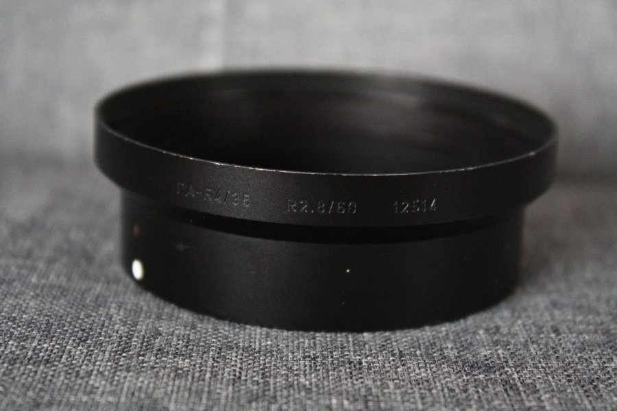 Leitz Wetzlar Germany lens hood for R 60mm f/28 and PA-R 35mm f/4 Leica 12514