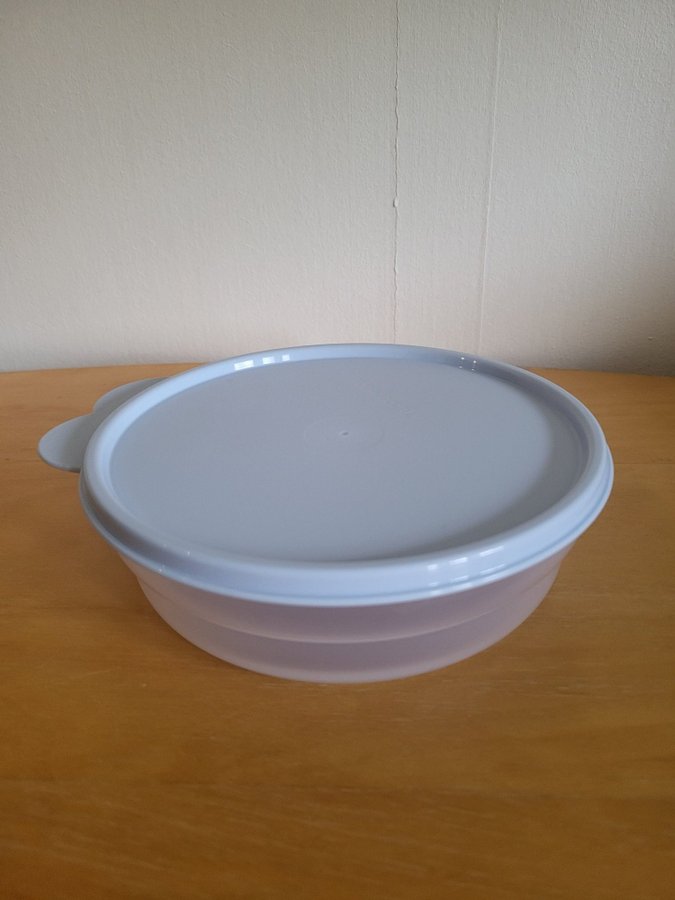 Tupperware Matskål med lock transperent/ljusblå 5dl HELT NY!