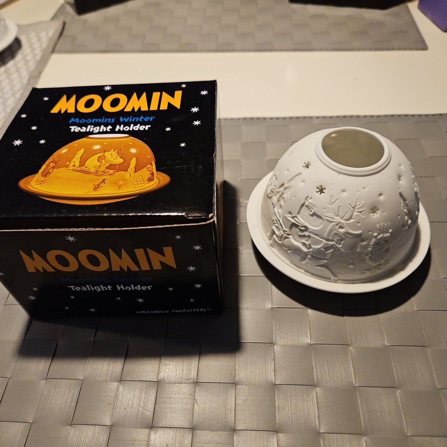 Moomin Ljuslykta med Snöboll och Snöflingor mumin mumin vintetr