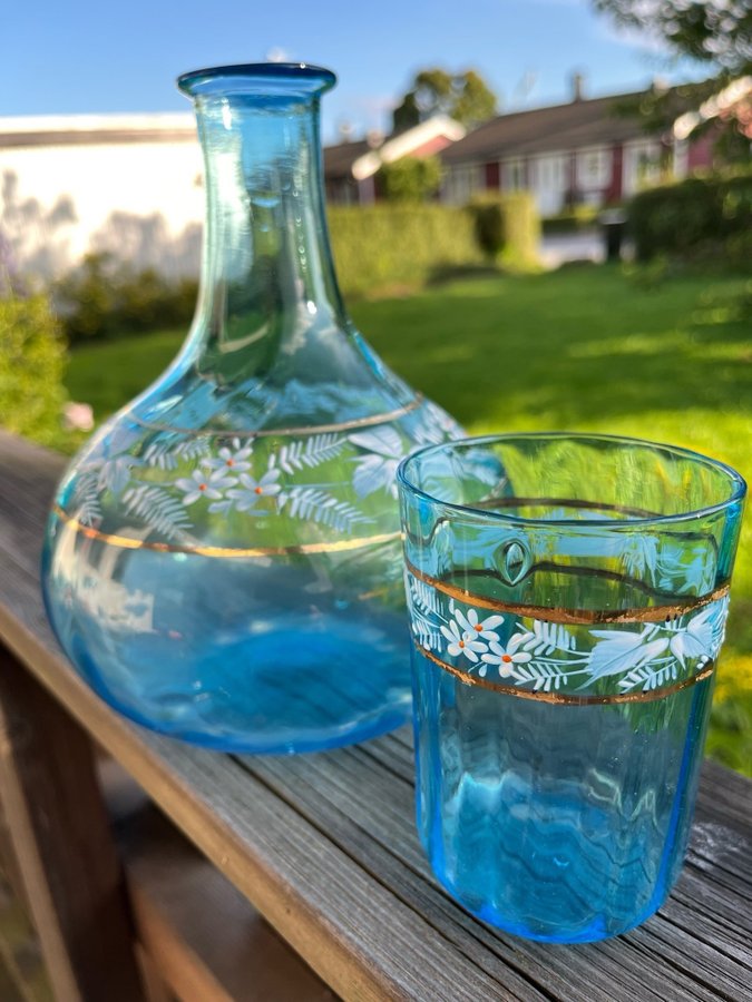 Nattkaraff vattenkaraff med glas