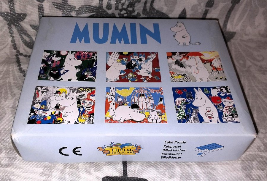 Mumin / Moomin trä kub pussel / kubpussel 12 bitar *se bilder*