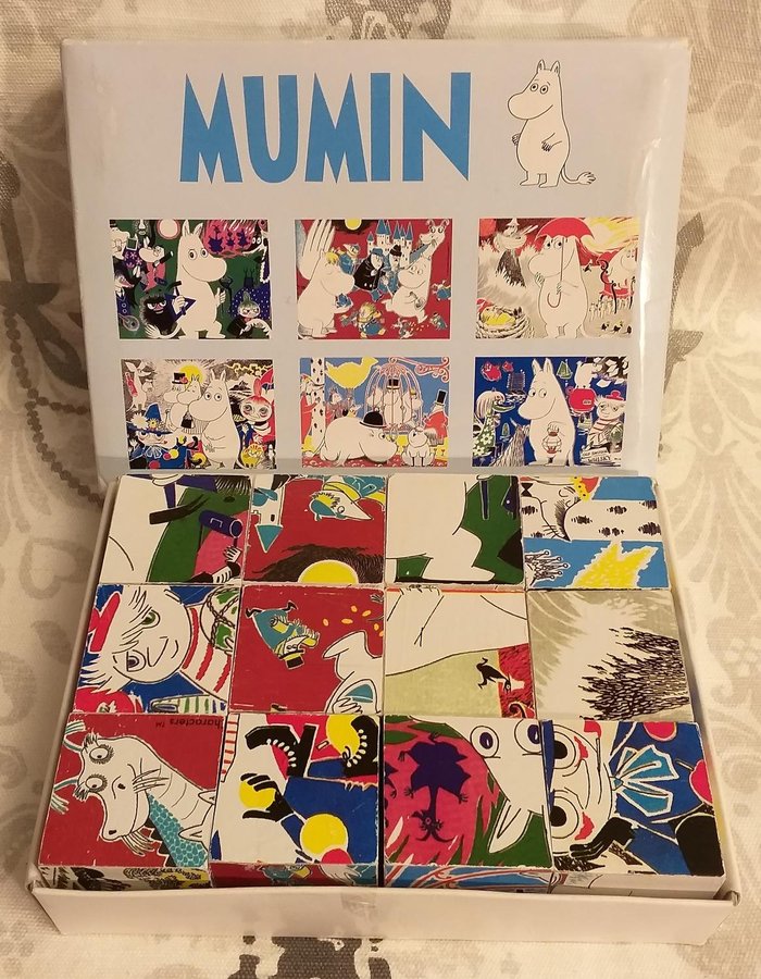 Mumin / Moomin trä kub pussel / kubpussel 12 bitar *se bilder*