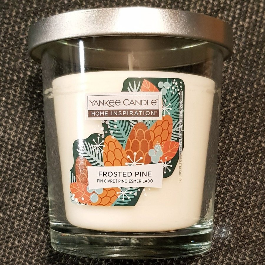 Yankee Candle, doftljus, "Frosted Pine", JUL, Billig frakt.