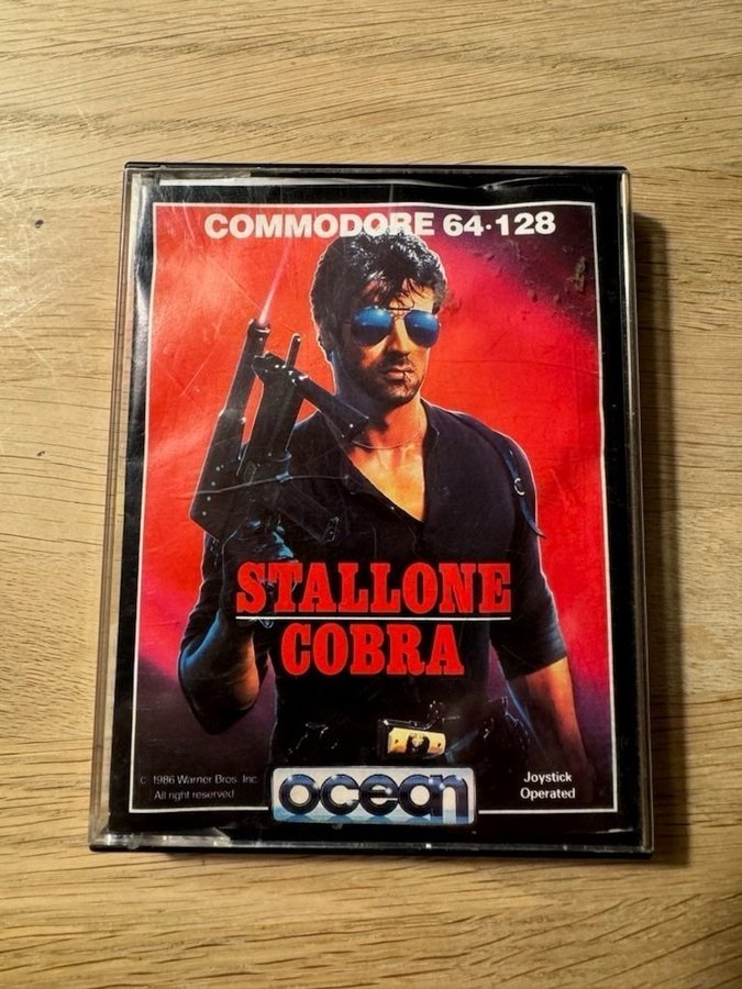 Tom kassette til c64 spillet Cobra