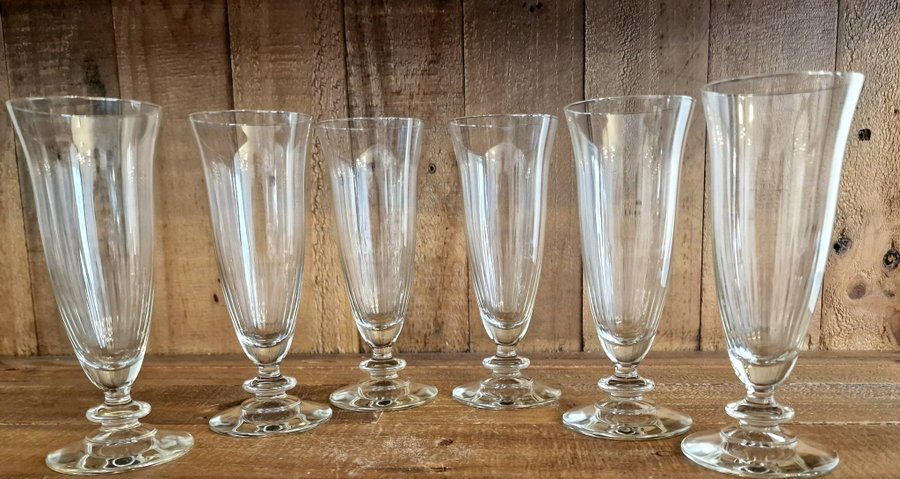 Fantastik typ goblet glas design proseco champagneglas vinglas 6 st