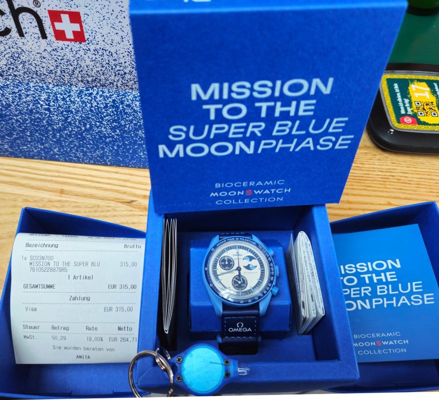 Omega x Swatch MoonSwatch Mission to the Super Blue Moon