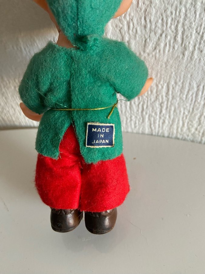 Jultomte alf gnom i plast, vintage