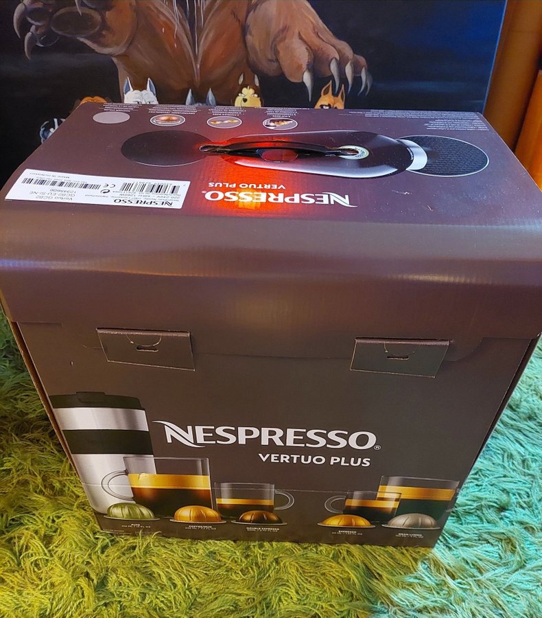 Nespresso Vertuo Plus GCB2 Silver Ny / Oanvänd