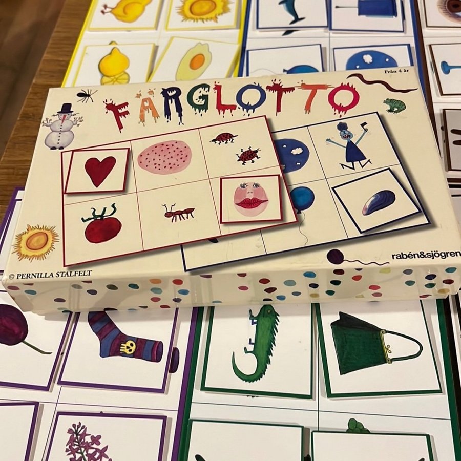 Färglotto spel