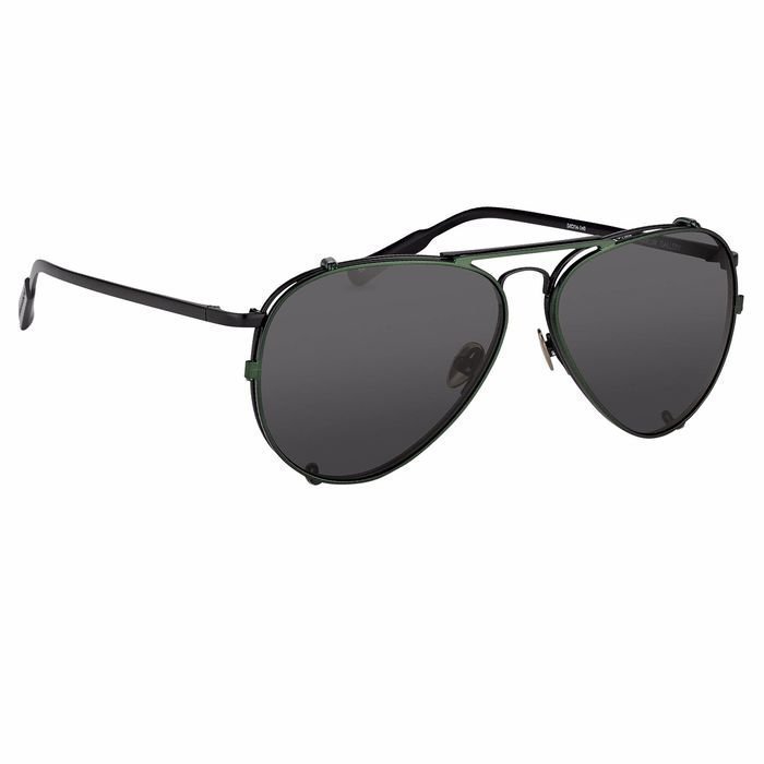 Kris Van Assche - Green and Grey - Sunglasses