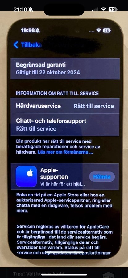 iPhone 15 Pro 256 GB titan färgad