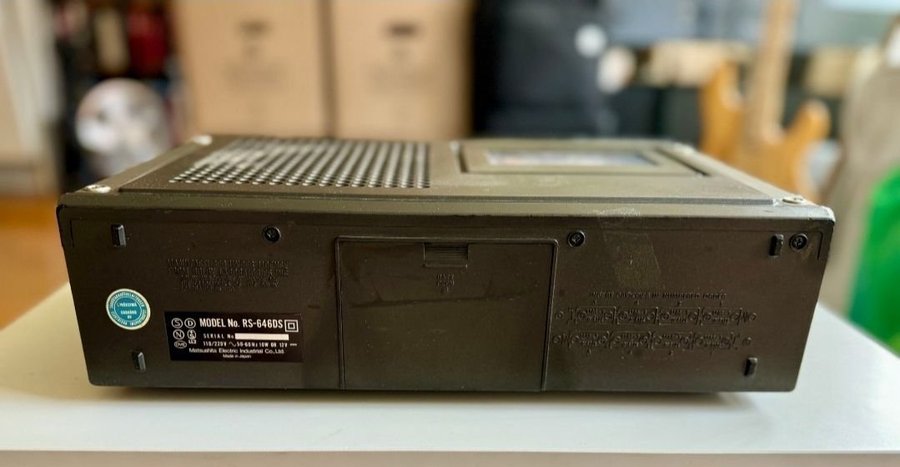 Technics 646D portabelt kassettdäck, VINTAGE