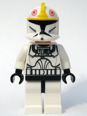 Lego Clone Trooper Pilot (Phase 1) - Yellow Markings, Large Eyes