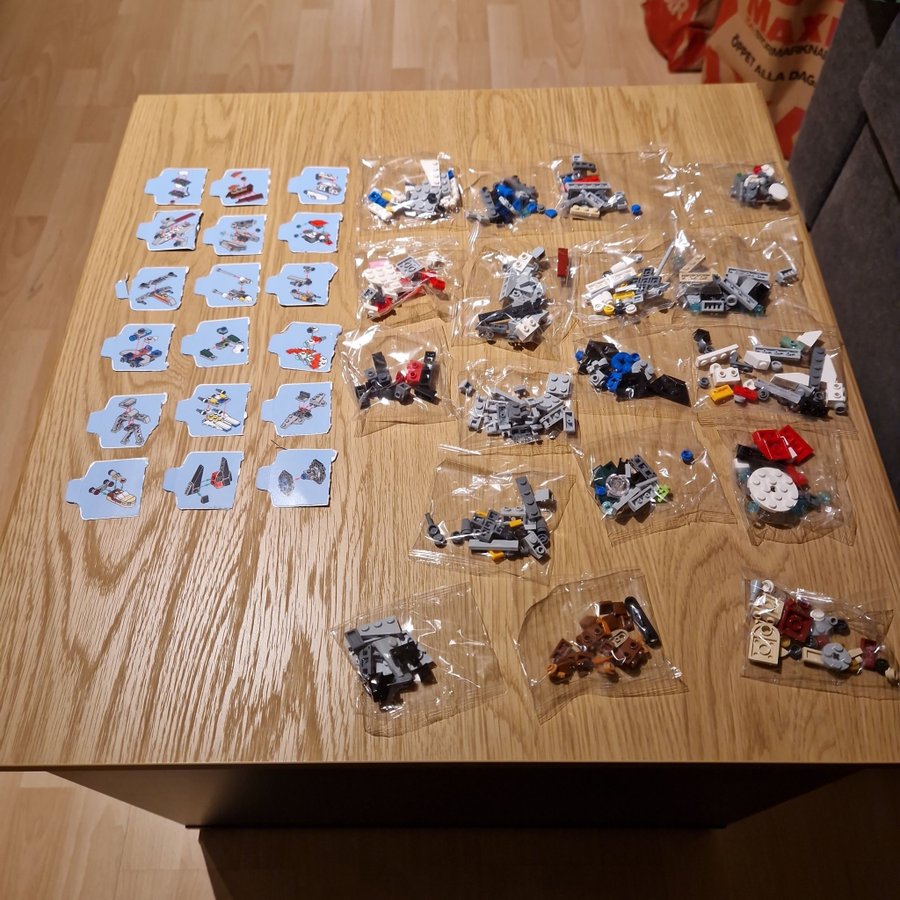 Lego Star Wars micro builds 18 st + instruktioner perfekt till egen julkalender