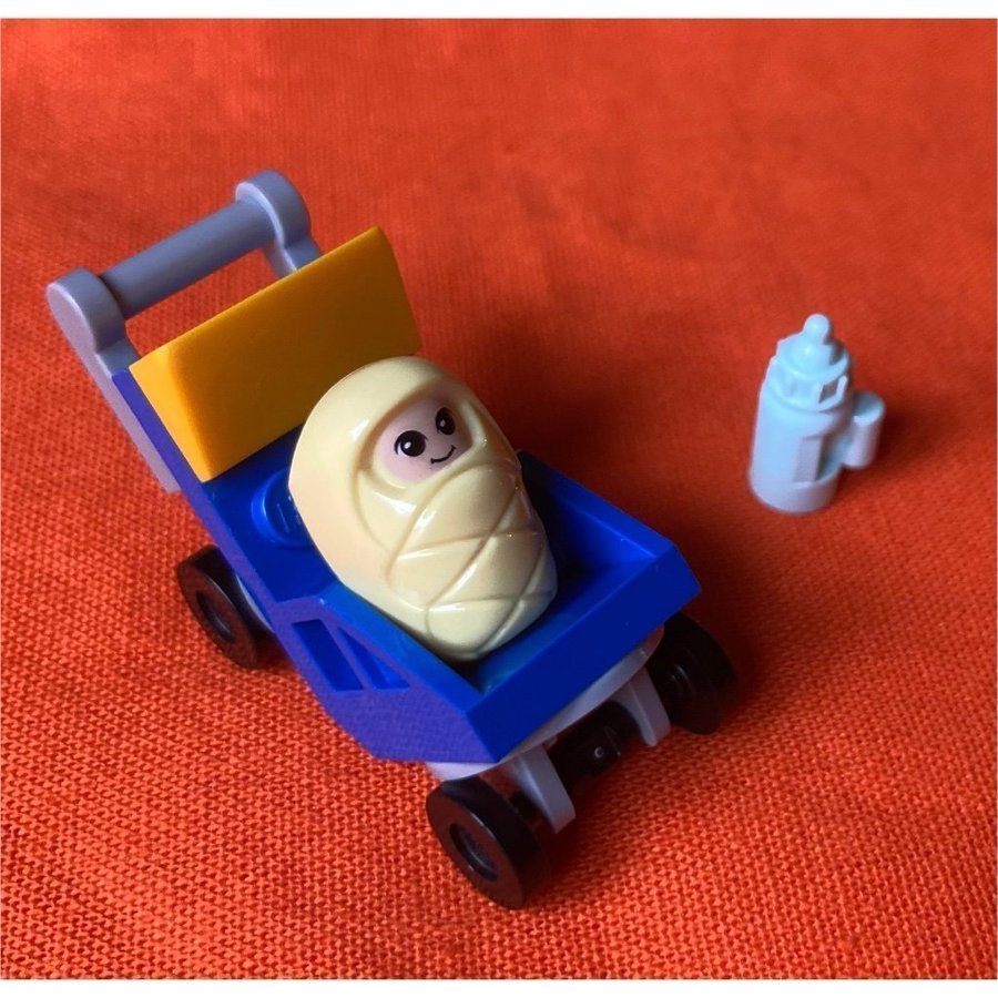 Lego Friends Baby Barnvagn och Nappflaska OVANLIG!