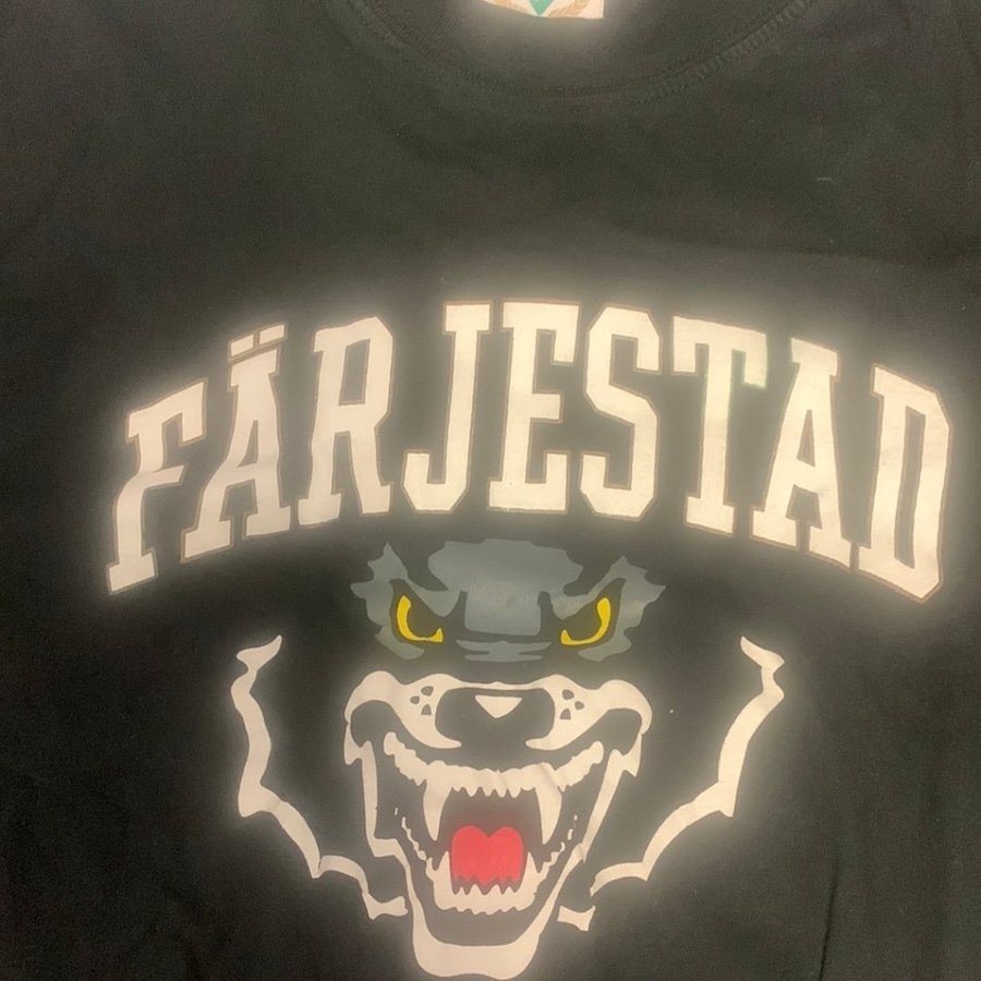 Färjestad BK svart T-shirt st 150/160