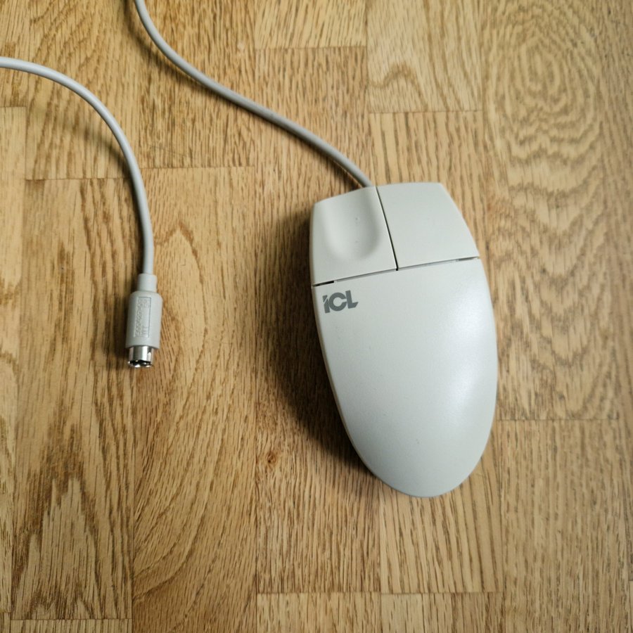 ICL PK080114 datormus mus mouse computer mouse ps/2 486 retrodator dator pc