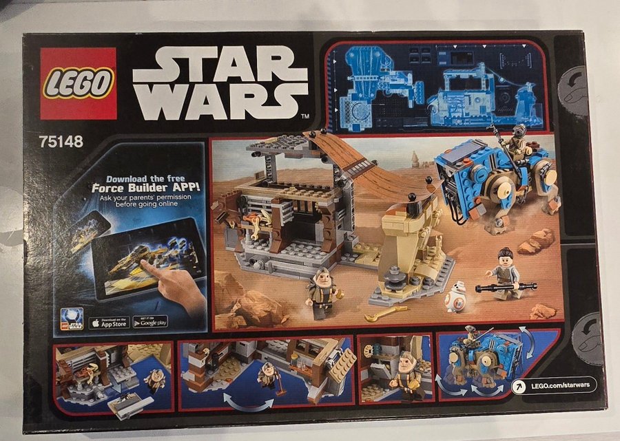 Oöppnad LEGO Star Wars 75148 Encounter on Jakku