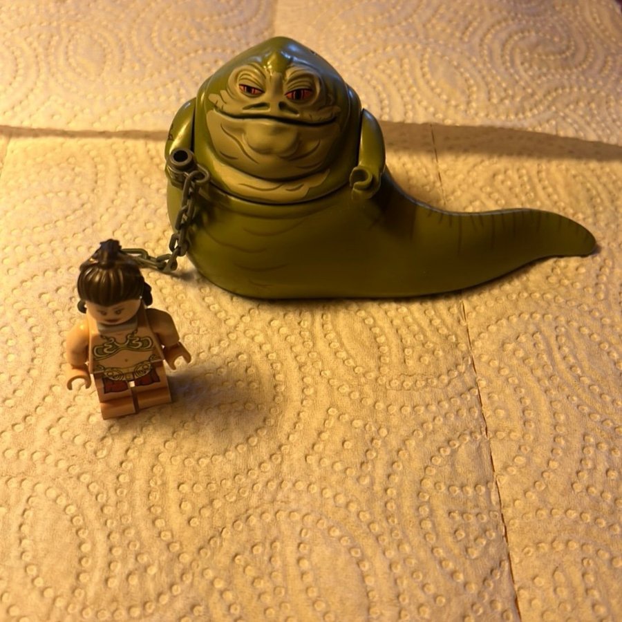 LEGO STAR WARS - Jabba the Hutt och Slave Leia - Mini Fig / Mini Figure