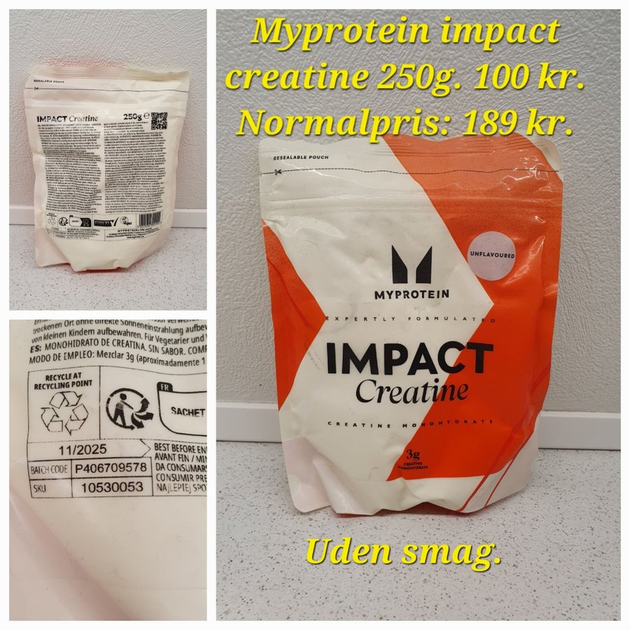 Myprotein Impact Creatine 250g - Uden Smag