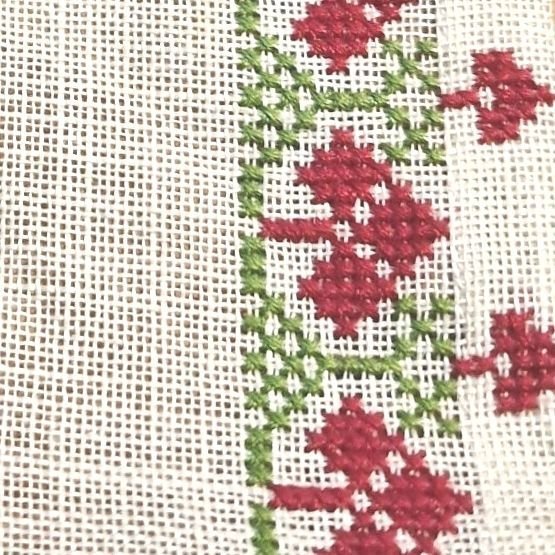 Vacker Broderad julduk 57x 26 cm