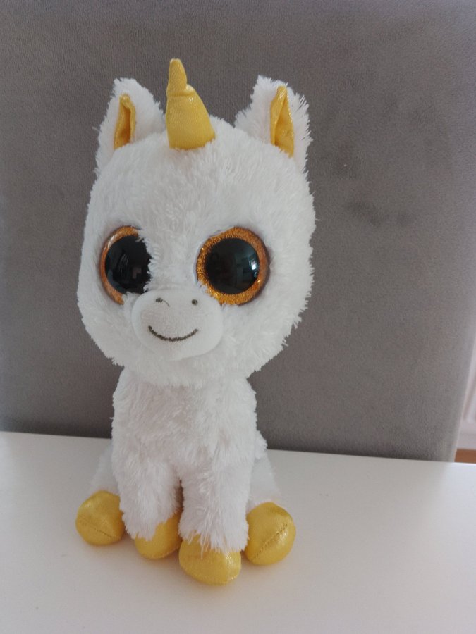 Ty Beanie Boo Pegasus Vit Enhörning 30 cm